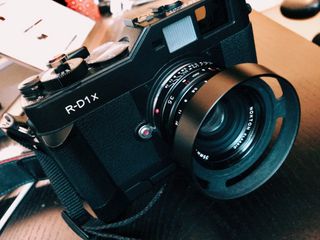 Front view of the Epson R-D1x. I used the Voigtländer NOKTON Classic 35mmF1.4 MC for this Melbourne trip.